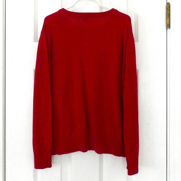 5 for $20 📢 The Children's Place Classic Red Boys V Neck Sweater Sz 7/8 - Picture 3 of 3